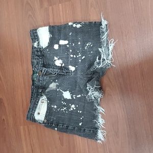 Black jean shorts ralph lauren